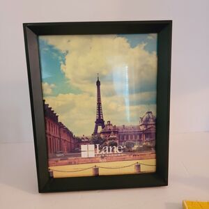Vtg OS LANE FURNITURE 8x10 Black picture frame Eiffel Tower